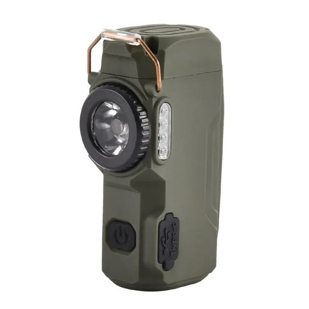 Фонарик светодиодный UKC D50-SMD портативный USB зажигалка Green (23678343)