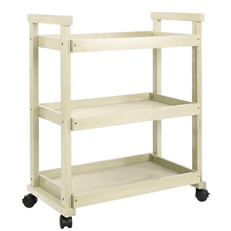 Этажерка для ванной из дерева на колесиках Алирет Бланже (АБТ-002301)