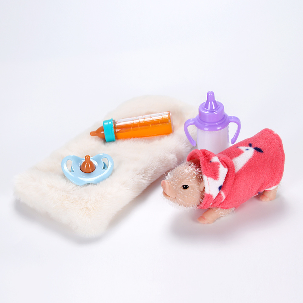 Свинка реборн силиконовая реалистичная с аксессуарами и одеждой