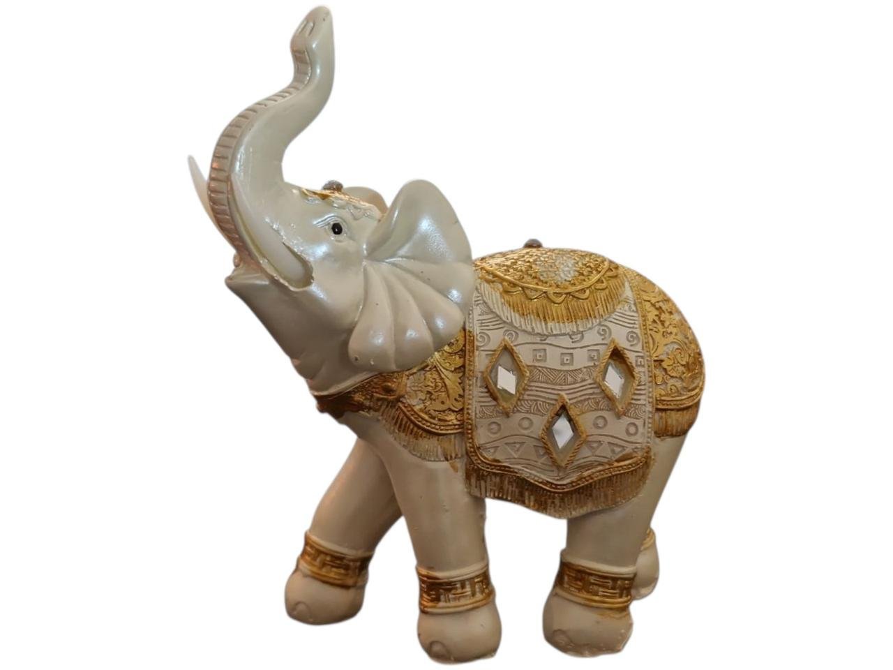 Феншуй статуетка Слон Білий із золотистим - фото 3 Феншуй статуетка Слон Білий із золотистим - фото 3