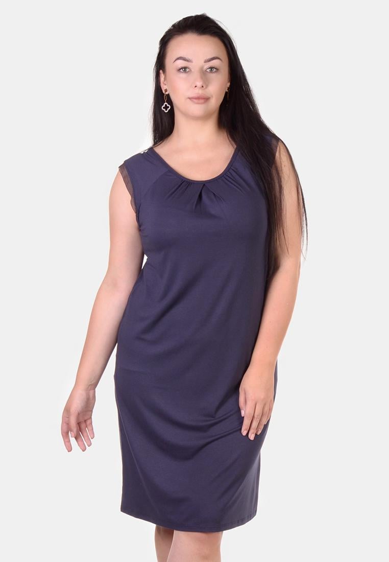 Женская ночная рубашка N.EL 1265-92 4XL Темно-фиолетовый - фото 2