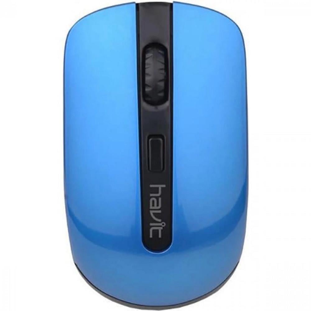 Компьютерная мышка Havit HV-MS989GT Optical Wireless 1600 dpi Черный/Синий (6950676251616)