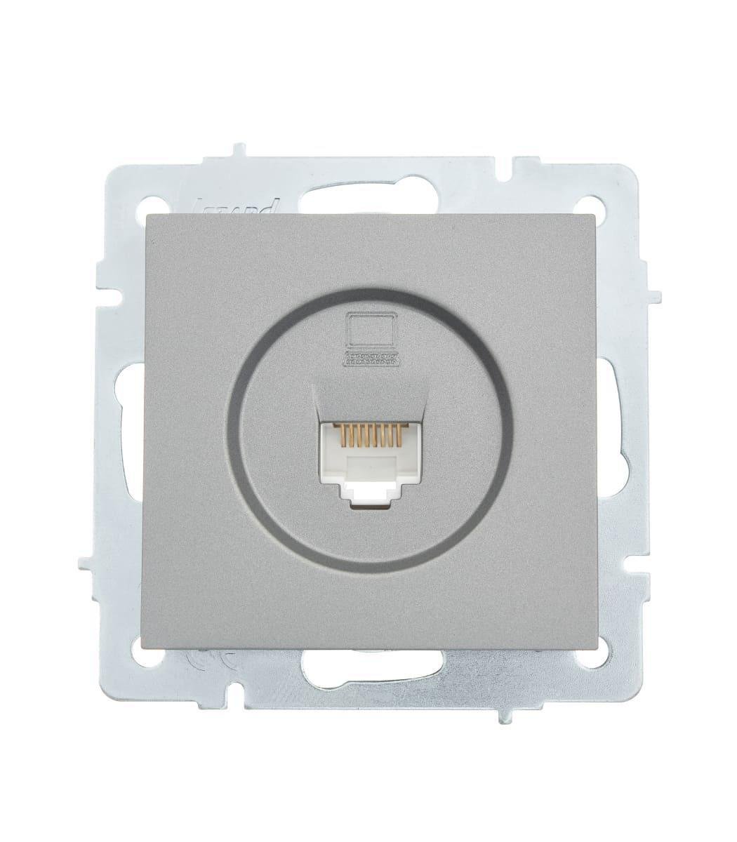 Розетка комп'ютерна Lezard Vesna Сірий (00000023089)