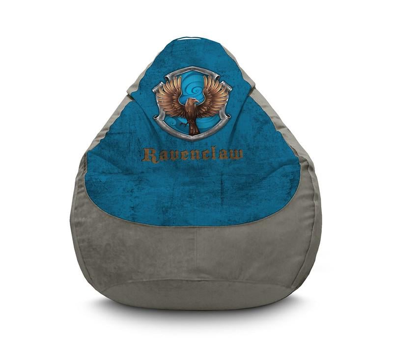 Крісло мішок iPuff Harry Potter Ravenclaw Флок XL 80x110 см Сірий