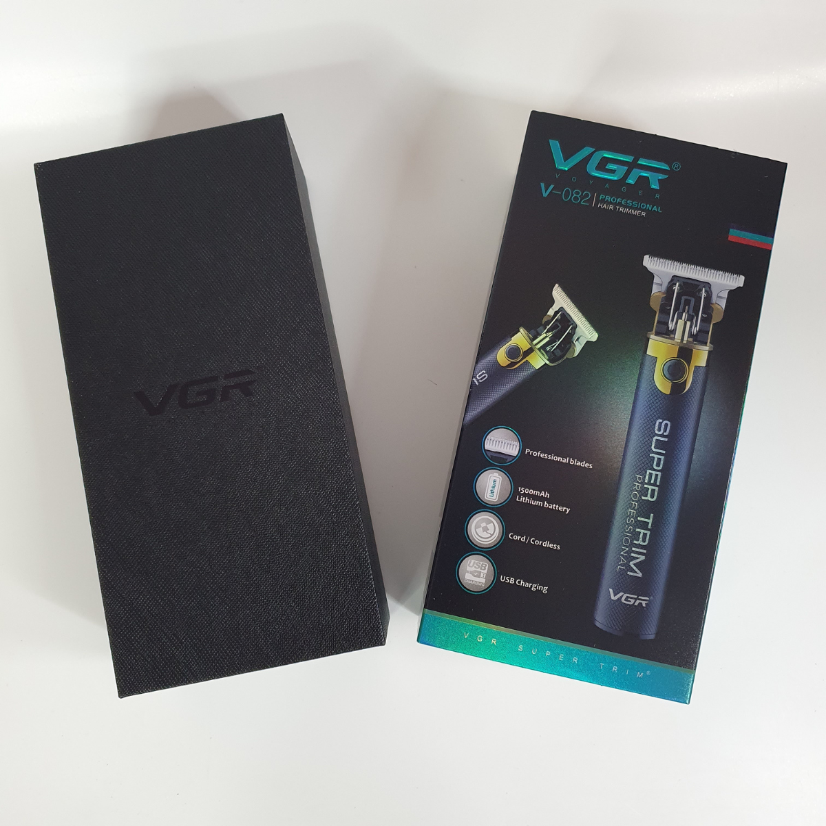 Машинка-тример VGR професійна акумуляторна для стрижки волосся бороди та вусів (V-082) - фото 11