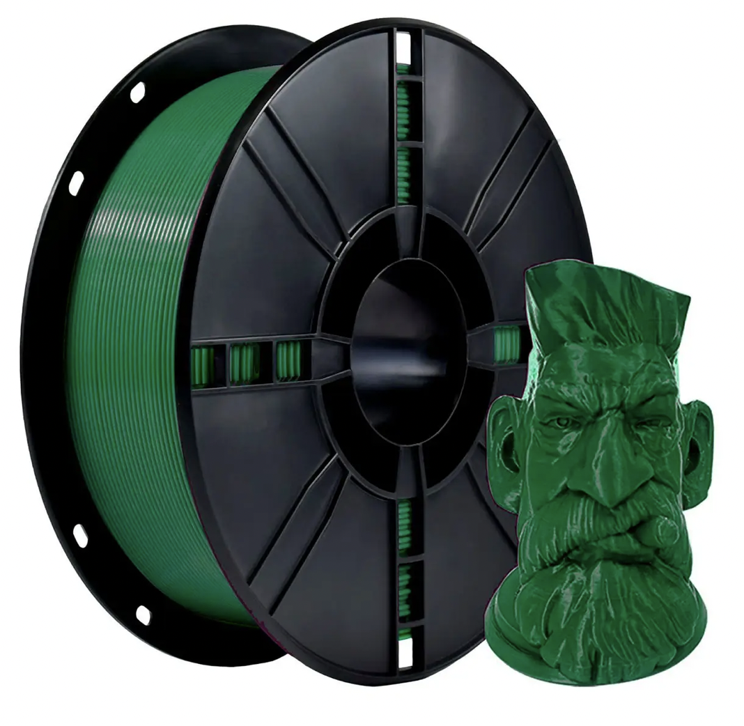 Пластик-филамент для 3D-печати 3DPF PETG Classic Spool 1,75 мм 1 кг H230-260°C B60-80°C Зеленый (UA3D101-Green)