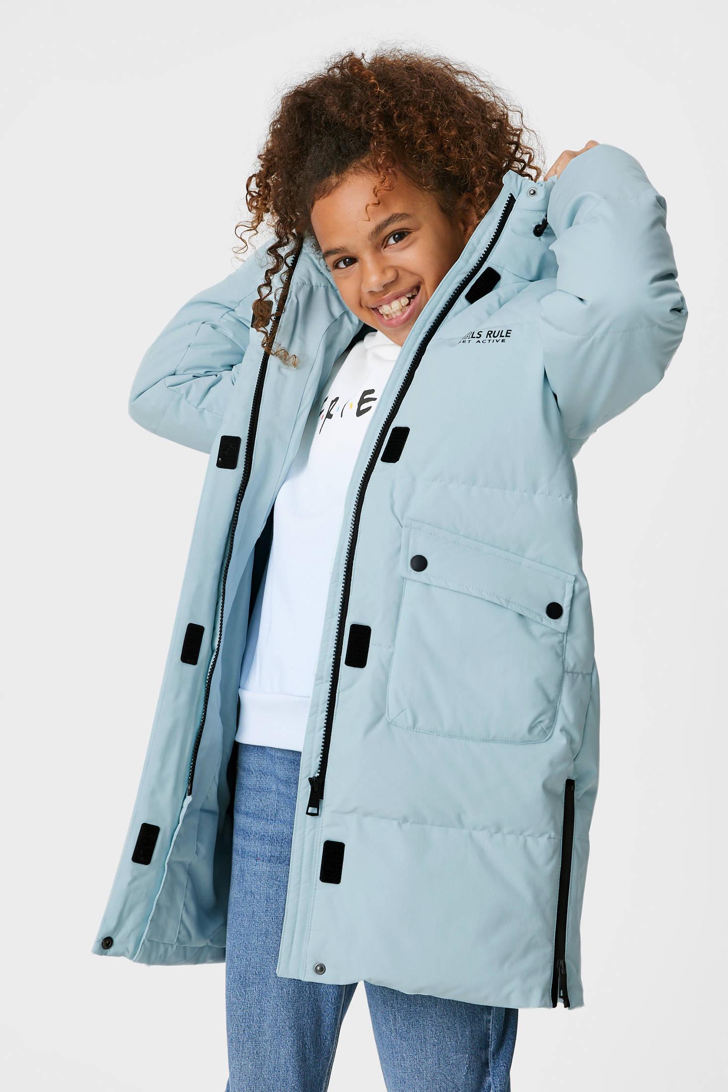 Куртка зимняя для девочки C&A р. 134 Blue (2141854)