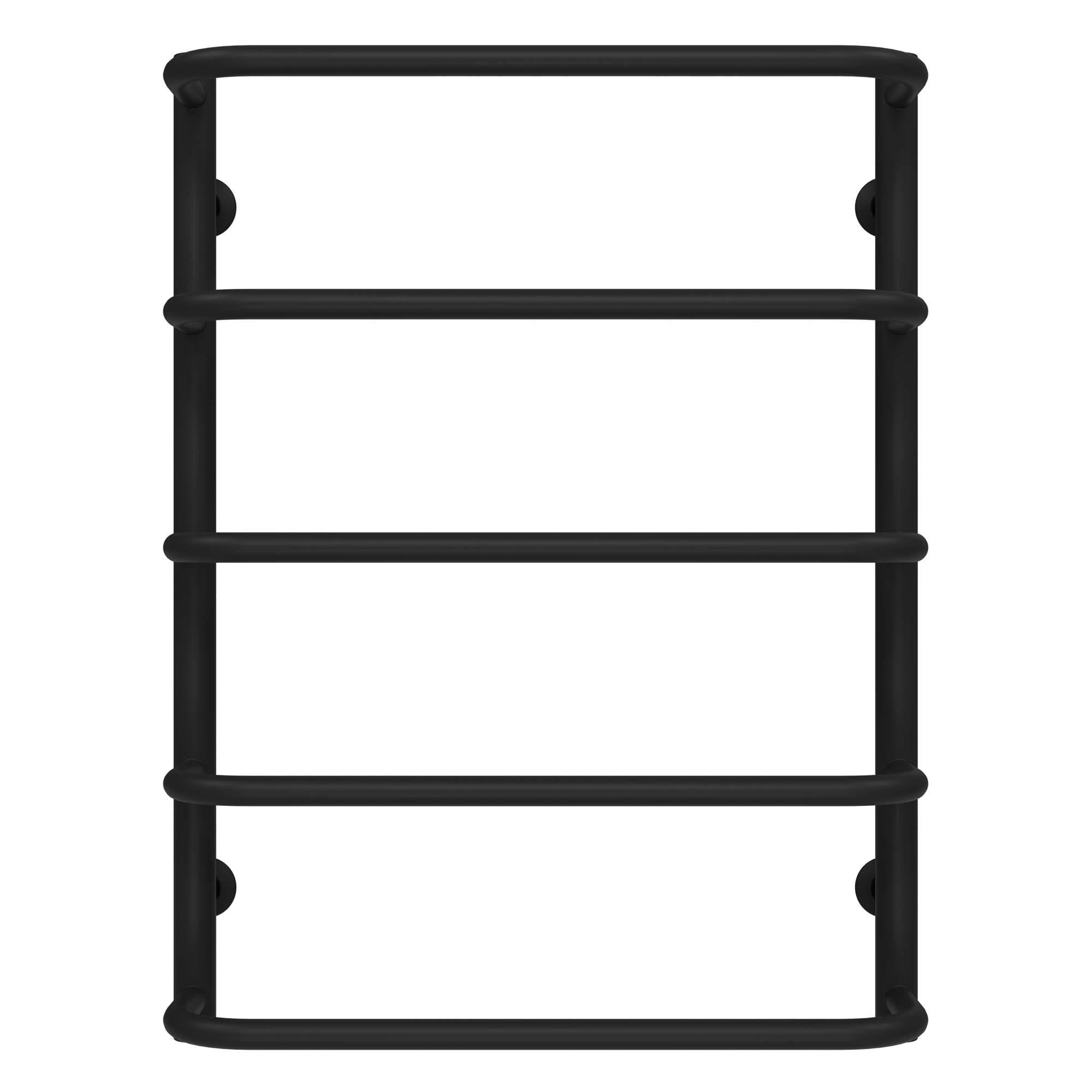 Полотенцесушитель водяной Deffi Стандарт П5 нижнее подключение нержавеющая сталь 500х700 мм Черный (C.SS.70.50.5.B.A)