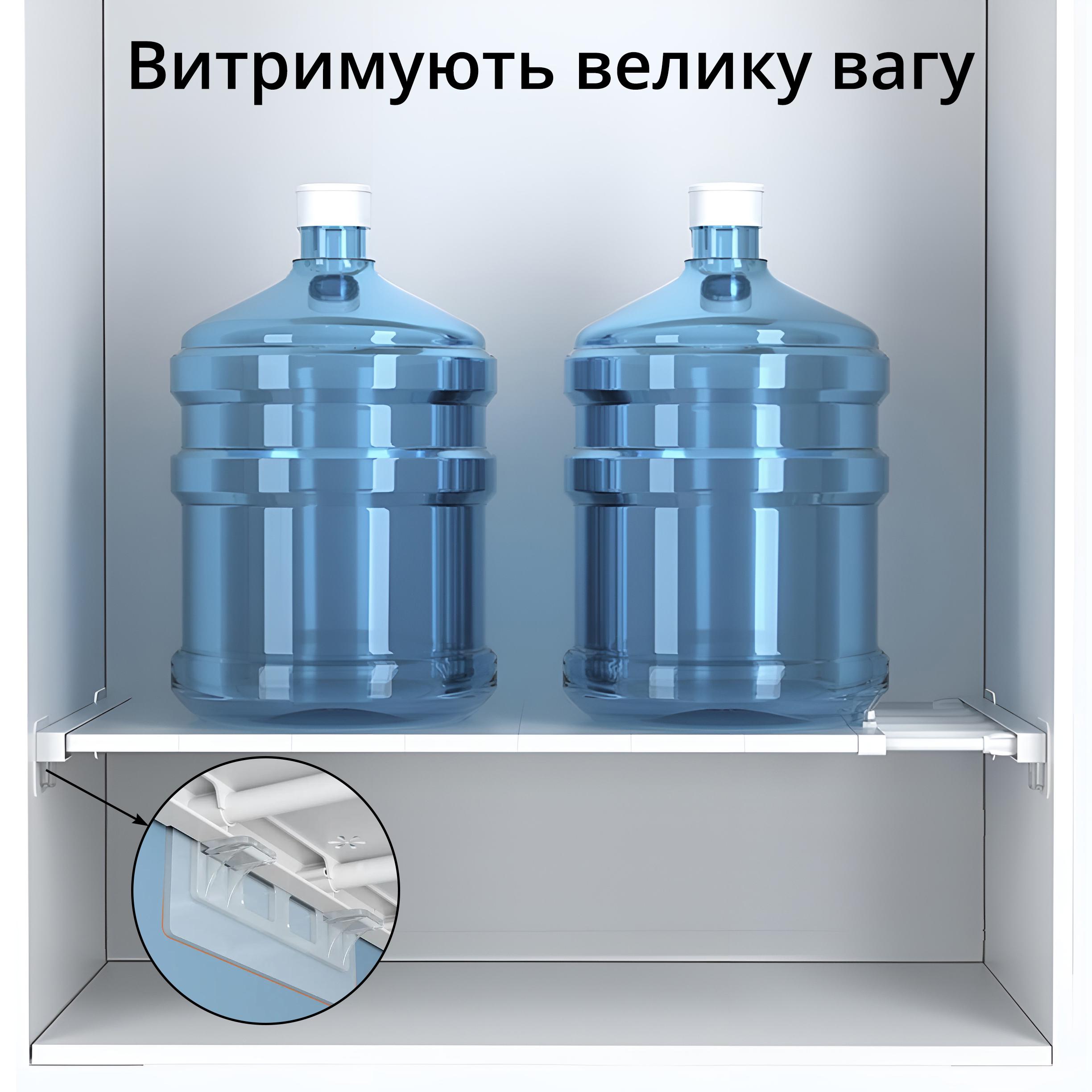 Кронштейн держатель для полки без сверлений самоклеящийся усиленный двойной 2 шт. - фото 6