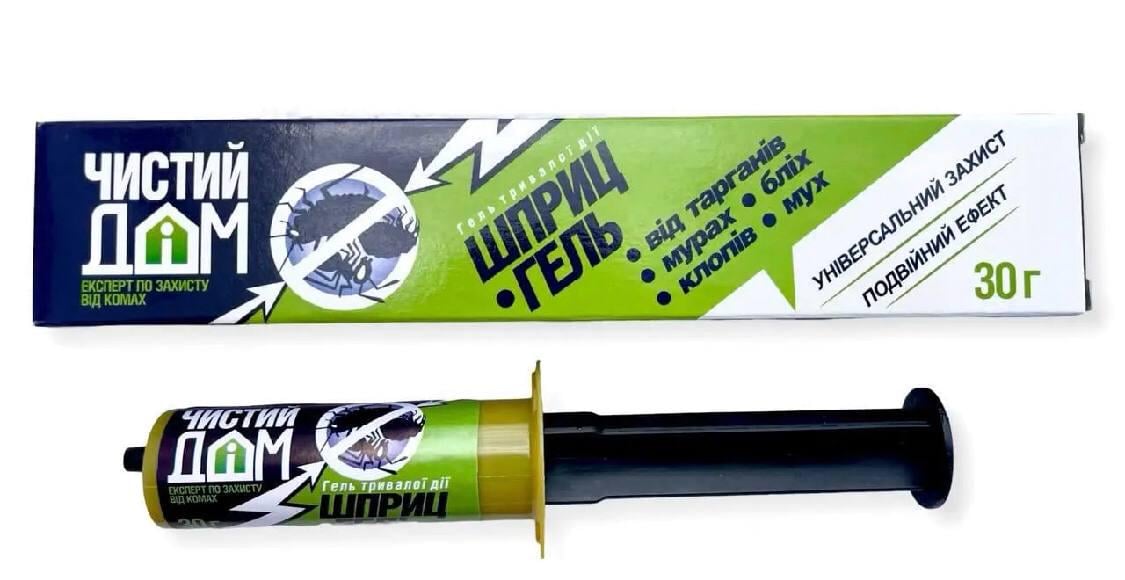 Инсектицид Чистый Дом шприц-гель от тараканов и муравьев 30 г (26428708)