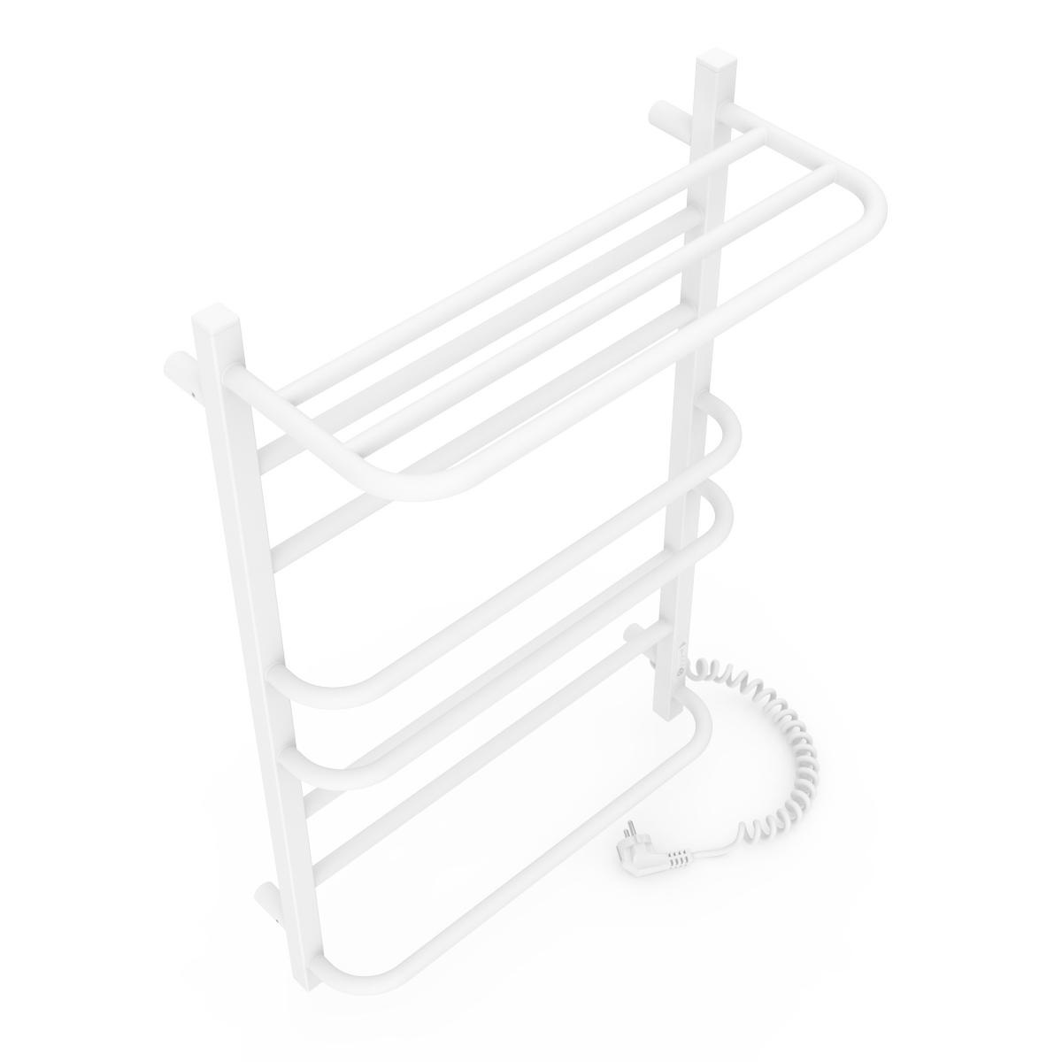 Полотенцесушитель электрический Laris Зебра Комфорт ЧФ8 стальная 500х800 мм с полкой и правым подключением Белый (132-127-73207785) - фото 3 Полотенцесушитель электрический Laris Зебра Комфорт ЧФ8 стальная 500х800 мм с полкой и правым подключением Белый (132-127-73207785) - фото 3