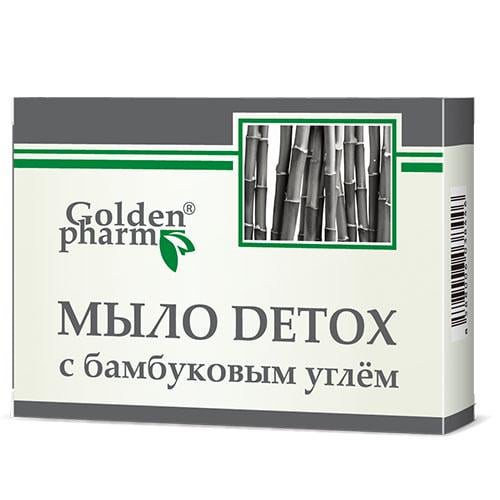 Мыло Голден-Фарм DETOX с бамбуковым углем 70 г (00000033071)