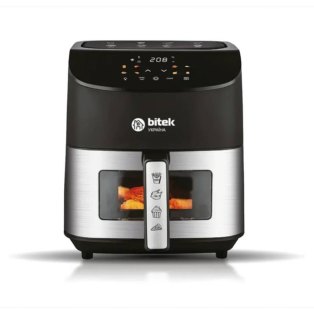 Аэрофритюрница безмасляная Bitek BT-9501 4200 с чашей Черный (GR-04702)