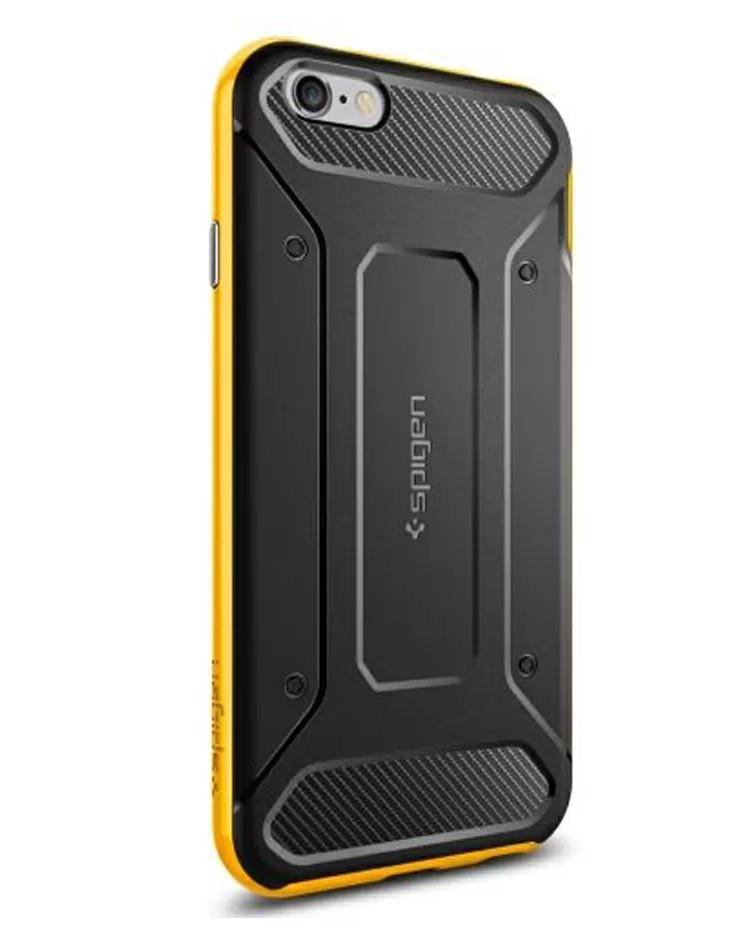 Чехол-накладка Spigen SGP Case Neo Hybrid Carbon for iPhone 6/6S, Black-Reventon Yellow (SGP11622)