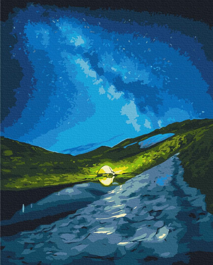 Картина по номерам Brushme Кемпинг под звездами 50x60 см (BS53751L)