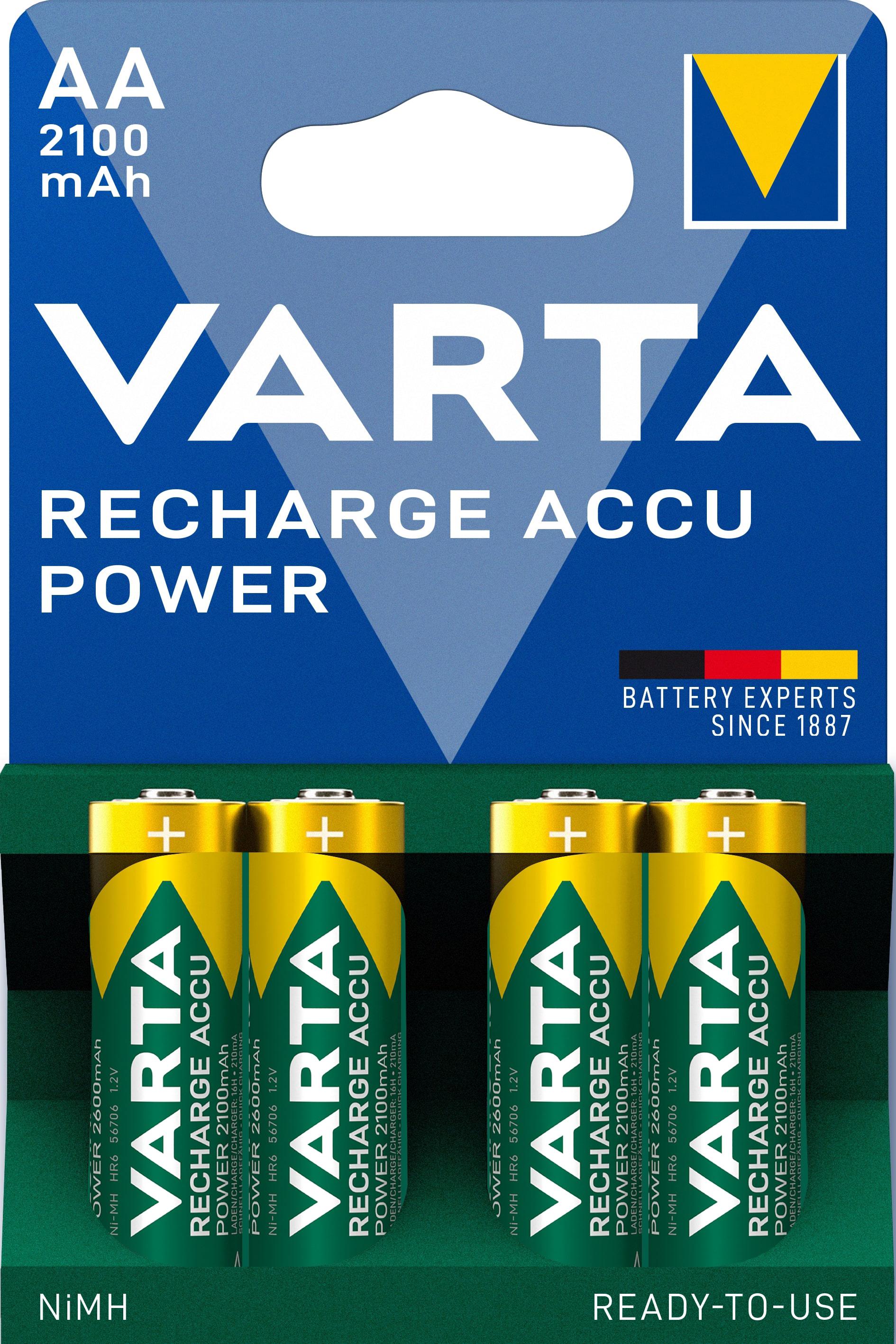 Батарейки акумуляторні Varta Rechargeable Accu Ni-MH AA 2100 мАг 4 шт. (19141865)