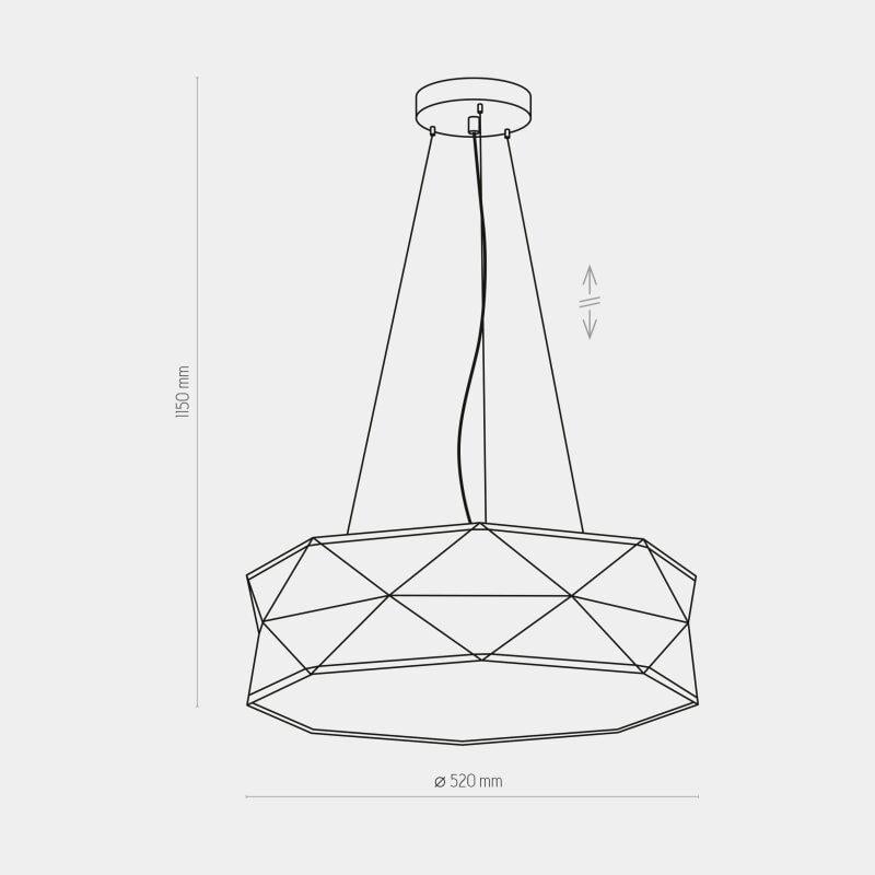 Люстра Tk Lighting Kantoor BK 3312 - фото 4