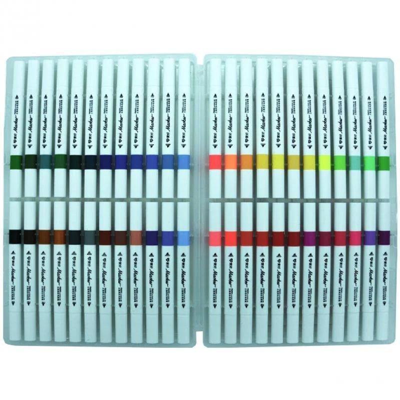 Маркер для творчества AIHAO двойной 48 цветов (MAH-AH-515-48)