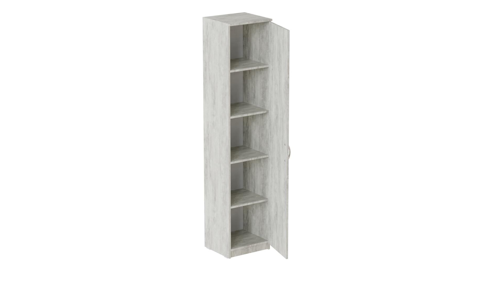 Пенал Ferrum-decor Анжело на 5 полок с дверью ДСП 16 мм 1900x400x380 мм Бетон (FRD-104910) Пенал Ferrum-decor Анжело на 5 полок с дверью ДСП 16 мм 1900x400x380 мм Бетон (FRD-104910)