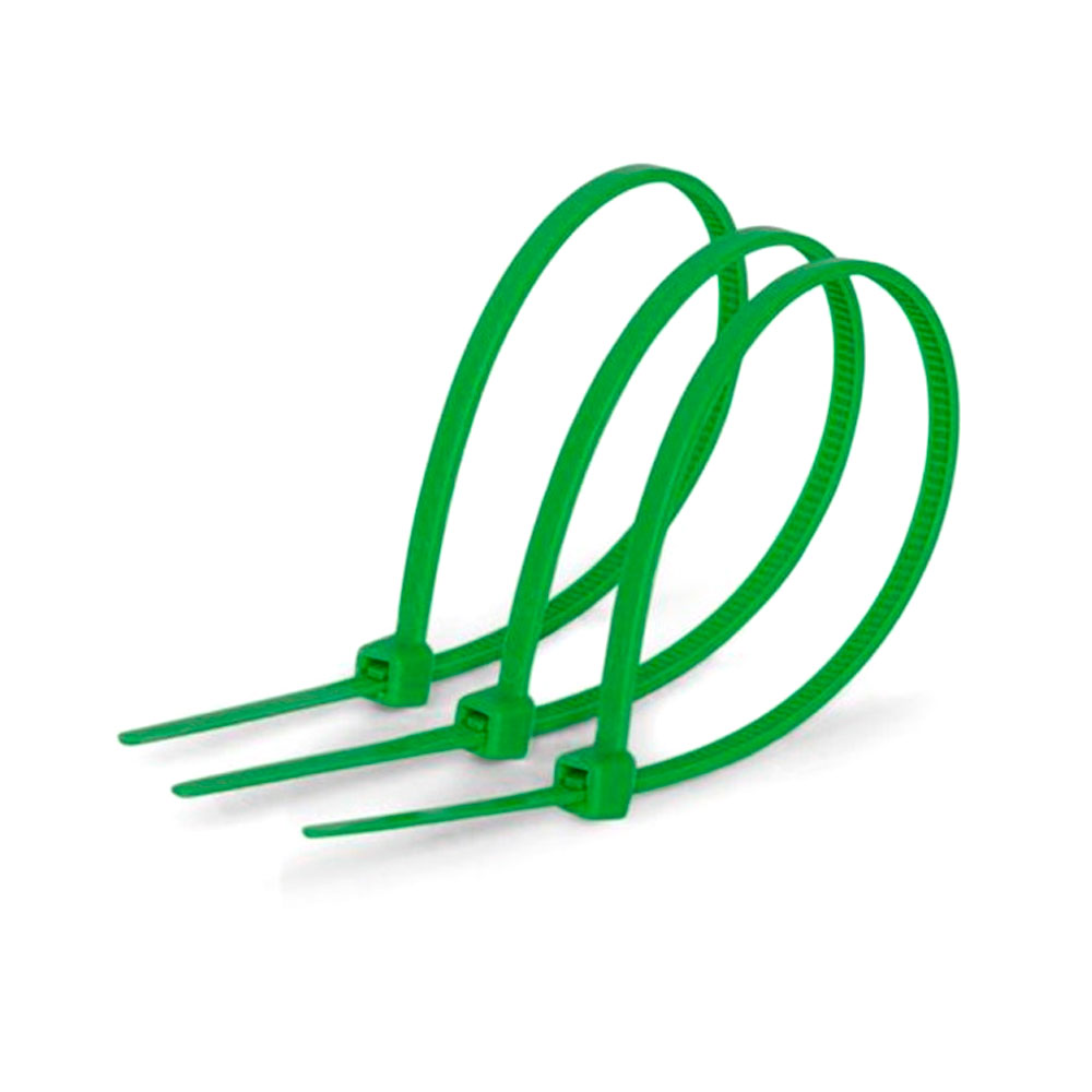 Стяжки нейлоновые Voltronic для крепления кабелей 1000 шт. 2,5х150 мм Зеленый (21149)