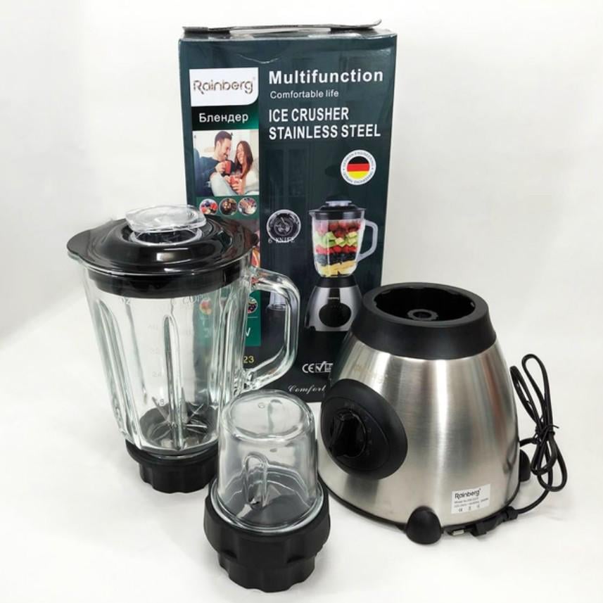 Блендер-измельчитель Rainberg RB-2223 со стеклянной чашей и мини-мельницей-кофемолкой 2000 Вт (1101) - фото 10 Блендер-измельчитель Rainberg RB-2223 со стеклянной чашей и мини-мельницей-кофемолкой 2000 Вт (1101) - фото 10