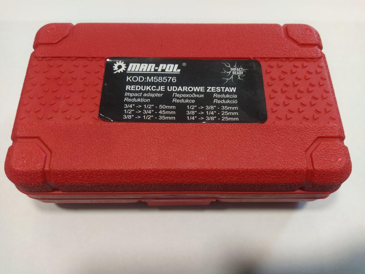 Перехідники для торцевих головок Mar-Pol M58576 6 шт. (12063484) - фото 10 Перехідники для торцевих головок Mar-Pol M58576 6 шт. (12063484) - фото 10