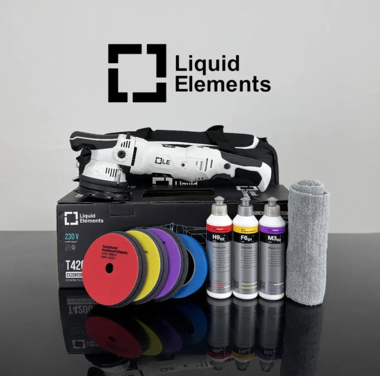 Набор для полировки автомобиля с Liquid Elements T4200 EU ход 15 мм