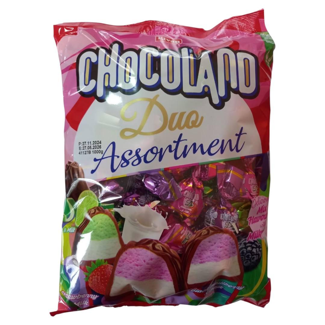 Цукерки шоколадні Elvan Chocoland Duo Assortment Асорті 1 кг (00000006328)