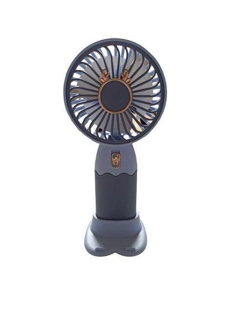 Вентилятор Mini Fan ручной аккумуляторный с подставкой и USB-зарядкой Фиолетово-сиреневый (ZB088C)