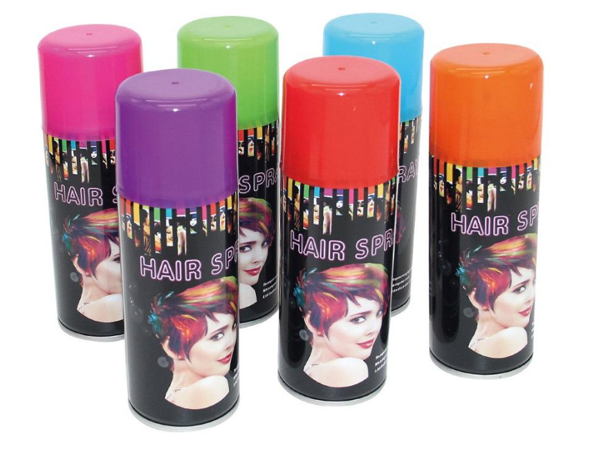 Спрей краска для волос 250 мл 6 цветов (MH-5466)