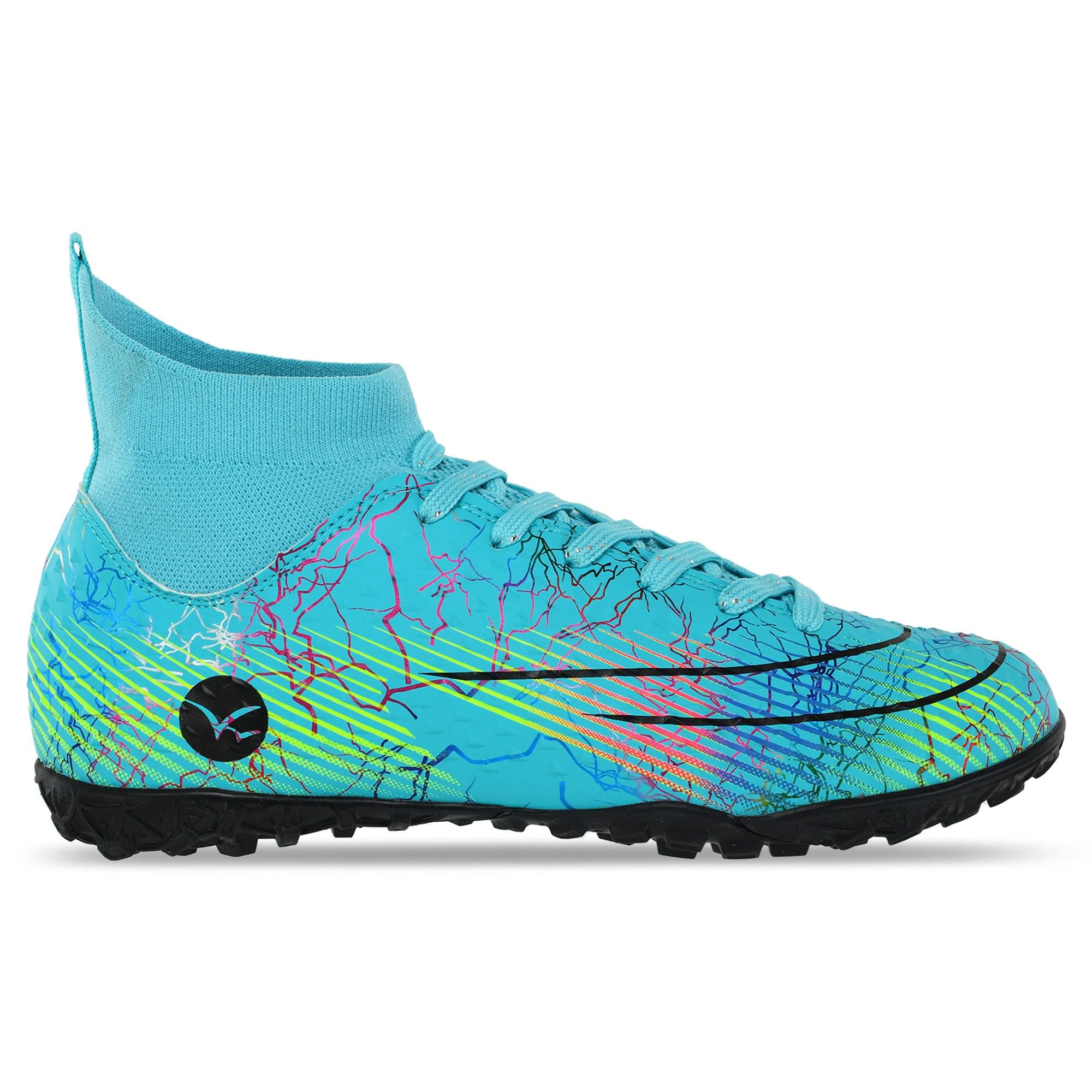 Сороконожки футбольные детские ZHENZU 307-2-2 р. 37 Бирюзовый