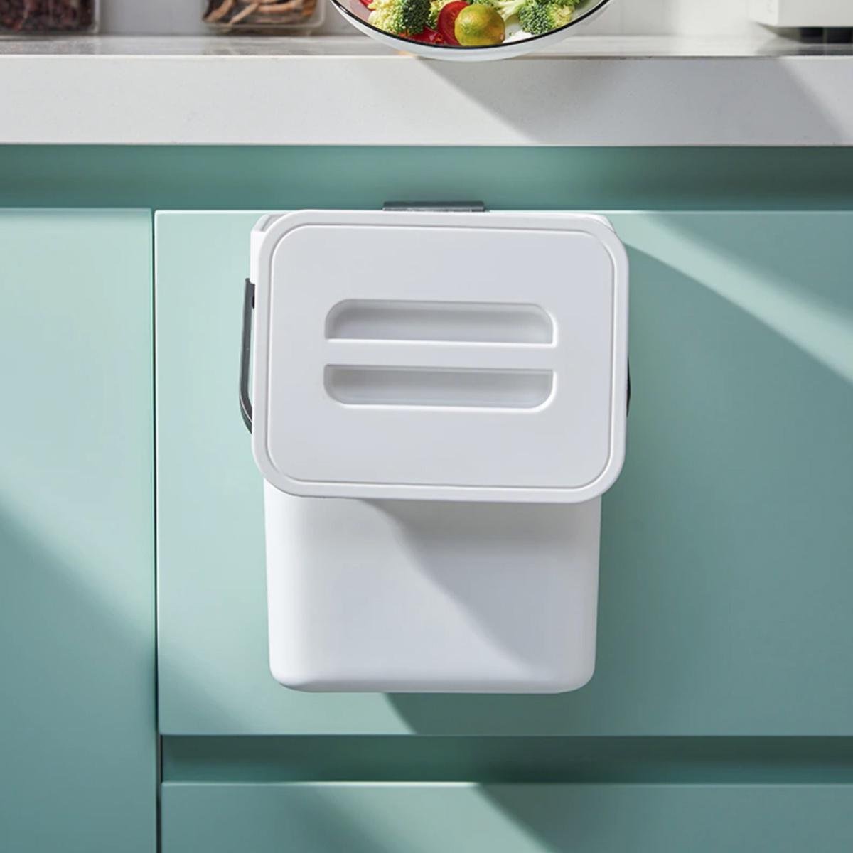 Ведро для мусора MVM BIN-11 5L WHITE/ANTHRACITE с крышкой 5 л Белый (211565) - фото 6 Ведро для мусора MVM BIN-11 5L WHITE/ANTHRACITE с крышкой 5 л Белый (211565) - фото 6