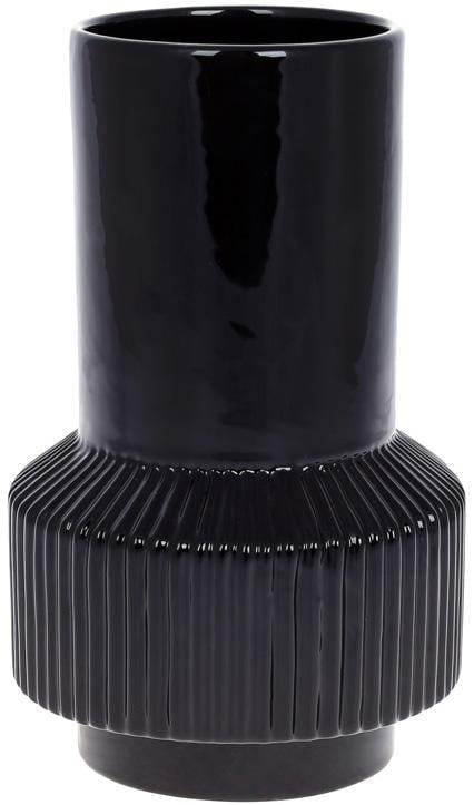 Ваза керамическая Stone Flower 13,6х13,6х22,2 см Черный (BD-733-492)