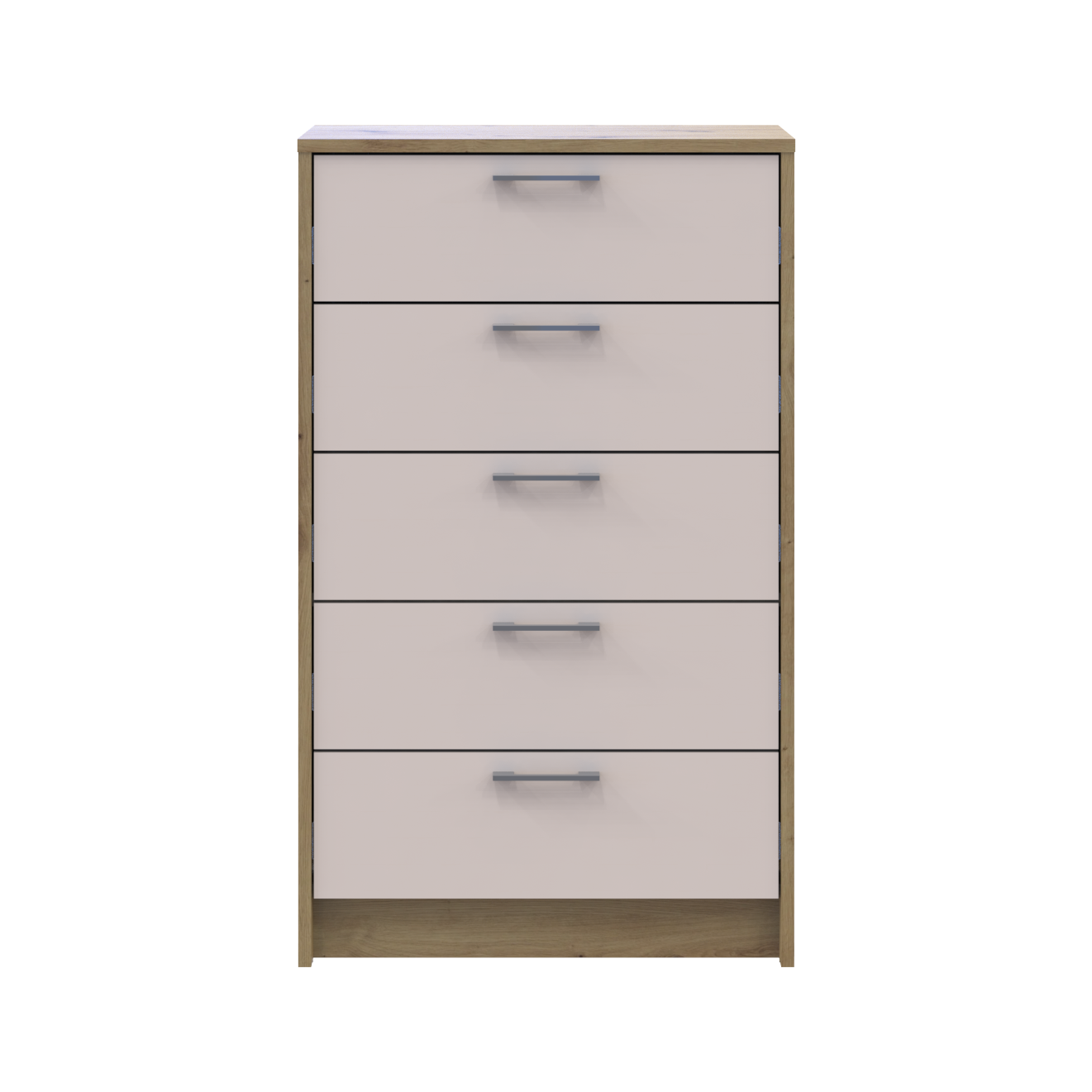 Комод Doros Ронди 5 ящиков 60х40х100 см Дуб Артизан/Кашемир (41516189) - фото 3 Комод Doros Ронди 5 ящиков 60х40х100 см Дуб Артизан/Кашемир (41516189) - фото 3