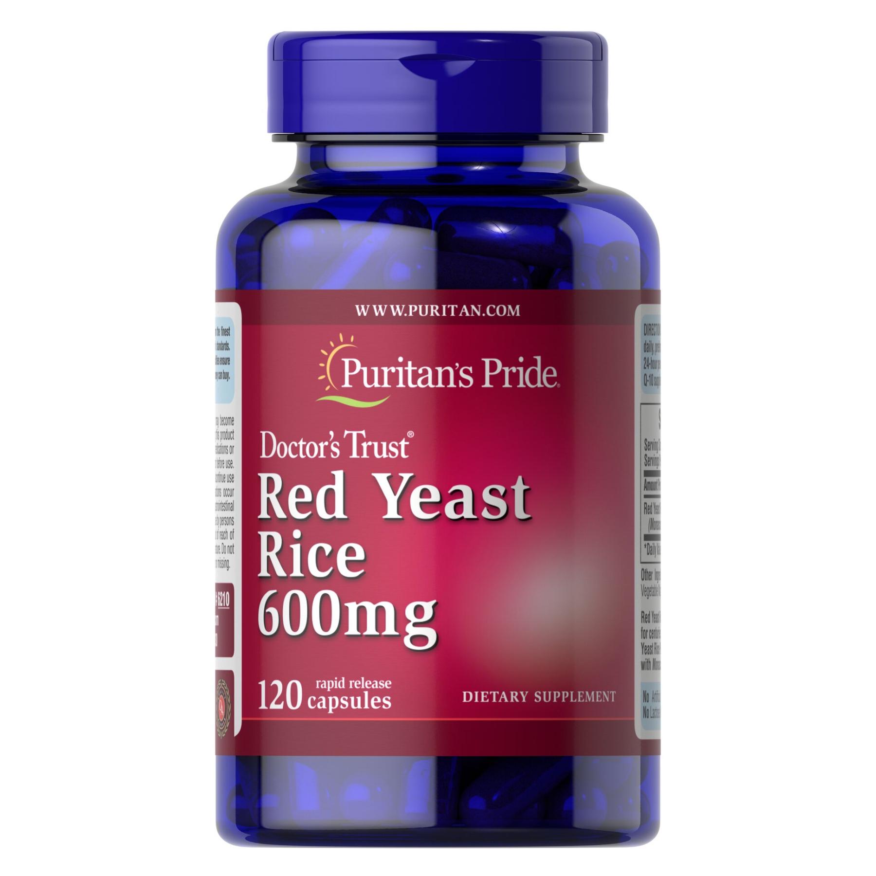 Натуральная добавка Red Yeast Rice 600 mg 120 capsules (100-87-7754501-20)