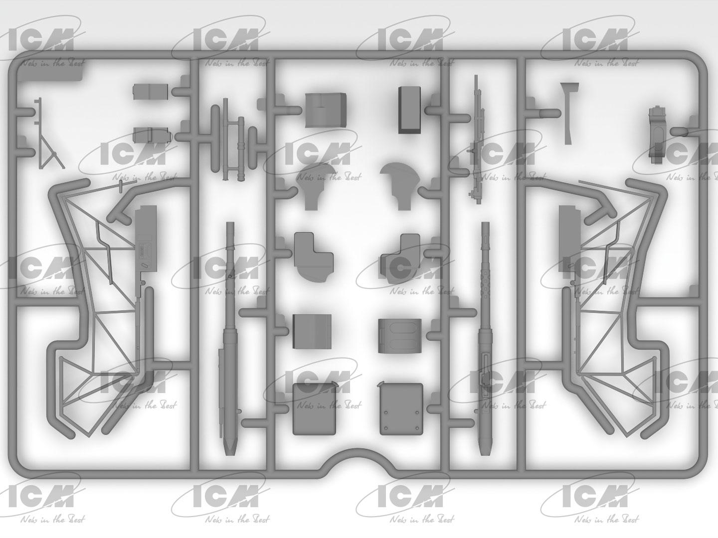 Сборная модель ICM Як-9Т советский истребитель 2 СВ (32090) - фото 7