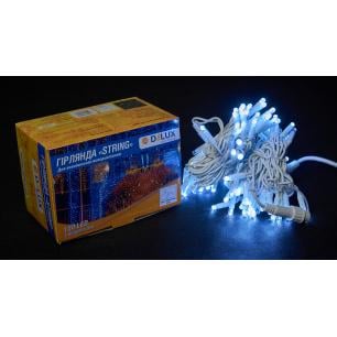 Гірлянда зовнішня Delux String 100 LED IP44 EN нитка 20 flash 2x5 м Білий/Білий (90012965) - фото 4 Гірлянда зовнішня Delux String 100 LED IP44 EN нитка 20 flash 2x5 м Білий/Білий (90012965) - фото 4