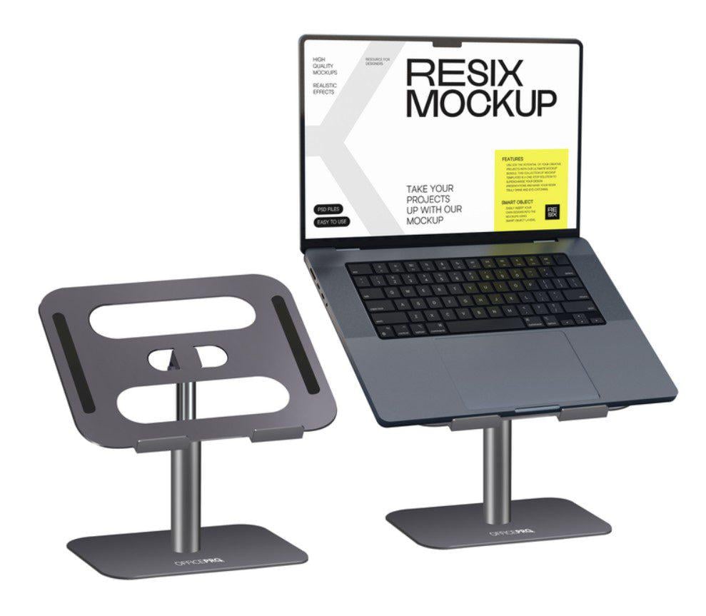 Підставка для ноутбука планшета OfficePro LS-956 Alloy Aluminum Gray - фото 4