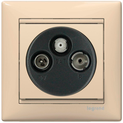 Розетка TV/R/SAT Legrand Valena Слоновая кость (774335)