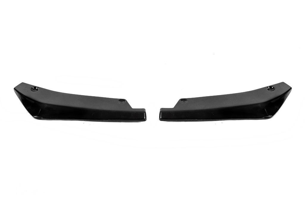 Универсальные Flap накладки на задний бампер тип-A 2 шт. ABS HongHang ABS Черный глянец