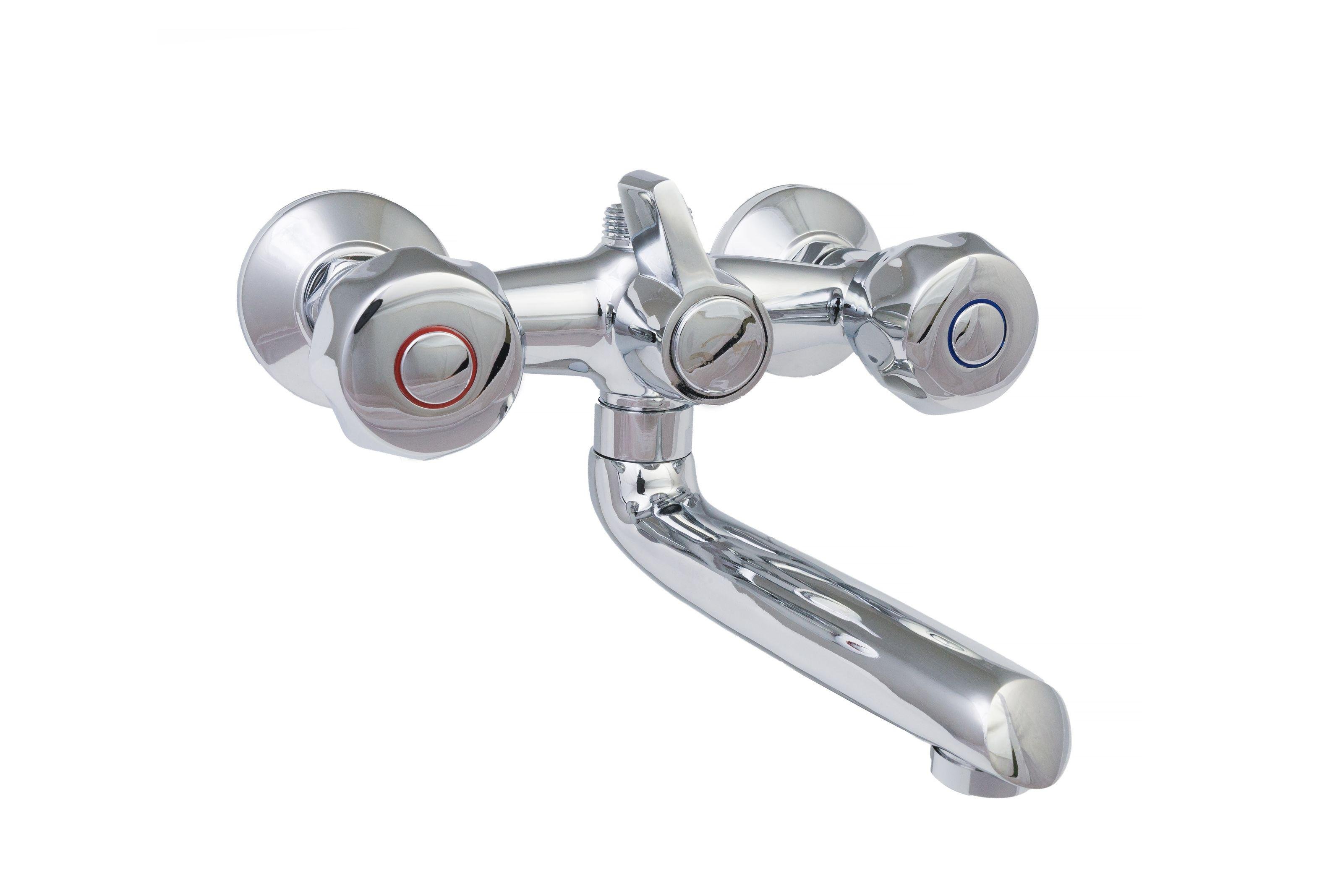 Змішувач для ванної KRONER Hamburg CV014913 двовентильний Хром (136821)