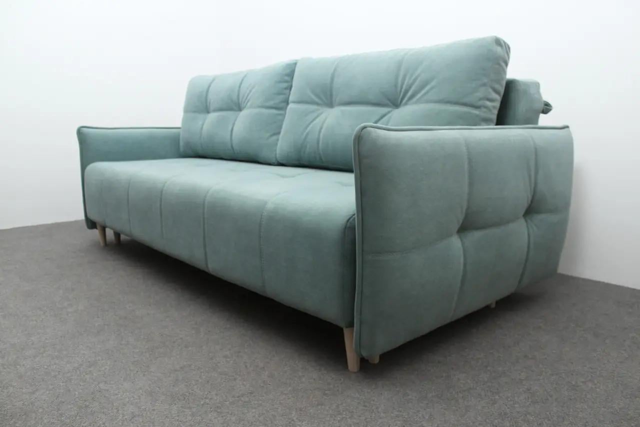 Диван раскладной Шик Галичина Оливер ортопедический Серо-зеленый