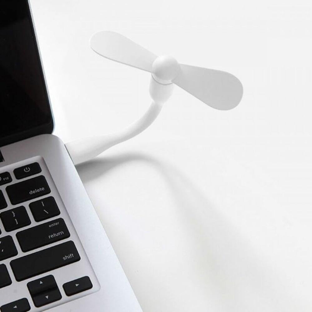 Вентилятор USB для повербанків та ноутбуків гнучкий портативний Білий (27382223) - фото 2 Вентилятор USB для повербанків та ноутбуків гнучкий портативний Білий (27382223) - фото 2