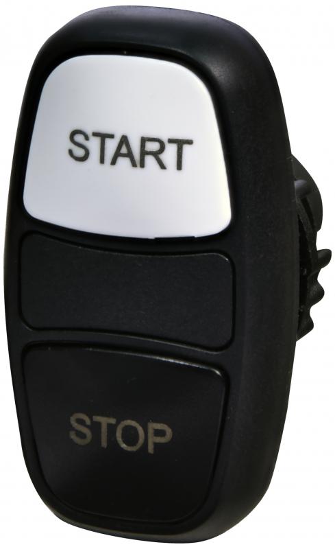 Кнопка управления ETI NSE-PB2/WC-STSP Старт-Стоп 22 мм без подсветки Черный/Белый (4774034)