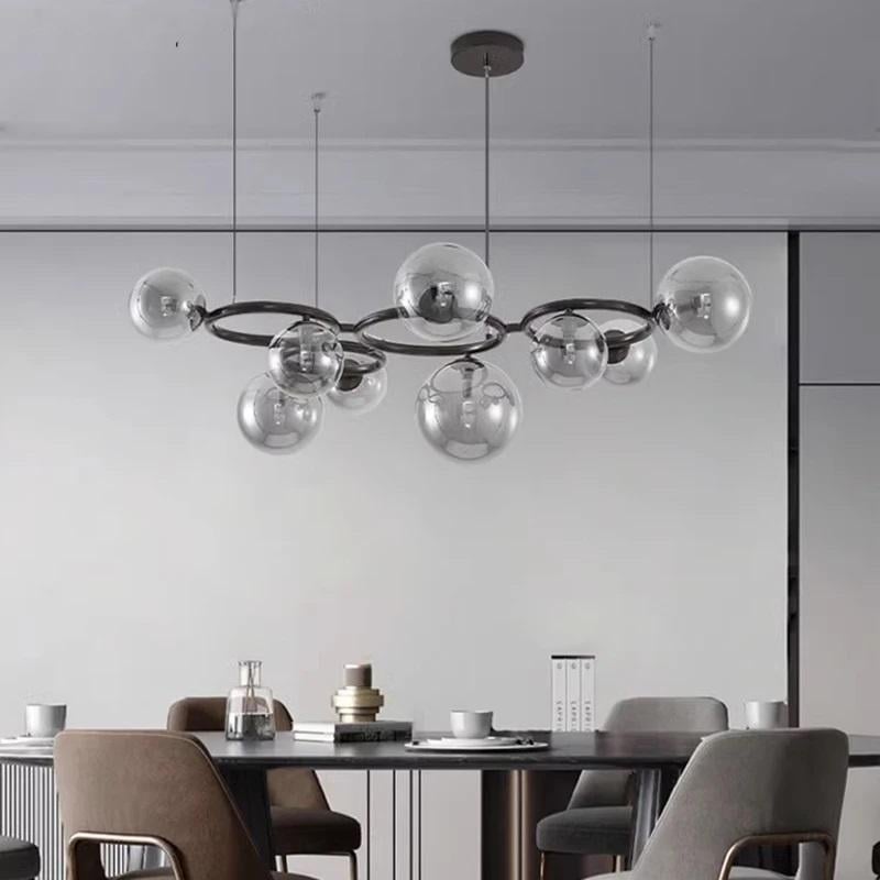 Люстра Gorizia на 12 прозорих плафонів Чорний (sg 44/12 bk/cl) - фото 1 Люстра Gorizia на 12 прозорих плафонів Чорний (sg 44/12 bk/cl) - фото 1