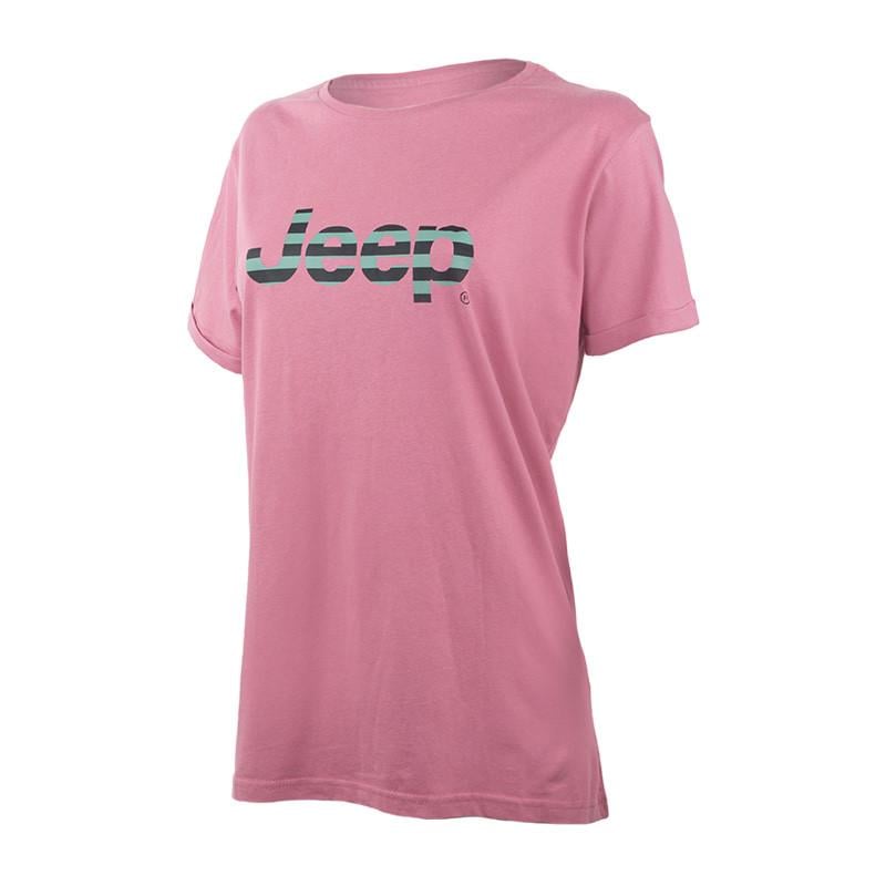 Футболка женская JEEP T-SHIRT OVERSIZE Striped Print Turn S Фиолетовый (O102611-P490 S)