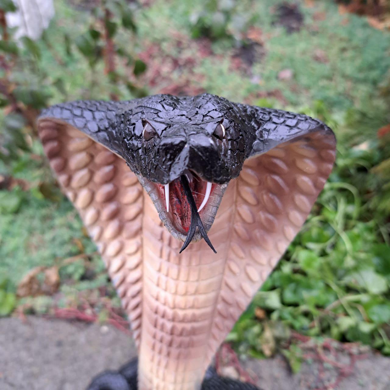 Статуетка Змія Кобра Чорний (4183) - фото 2