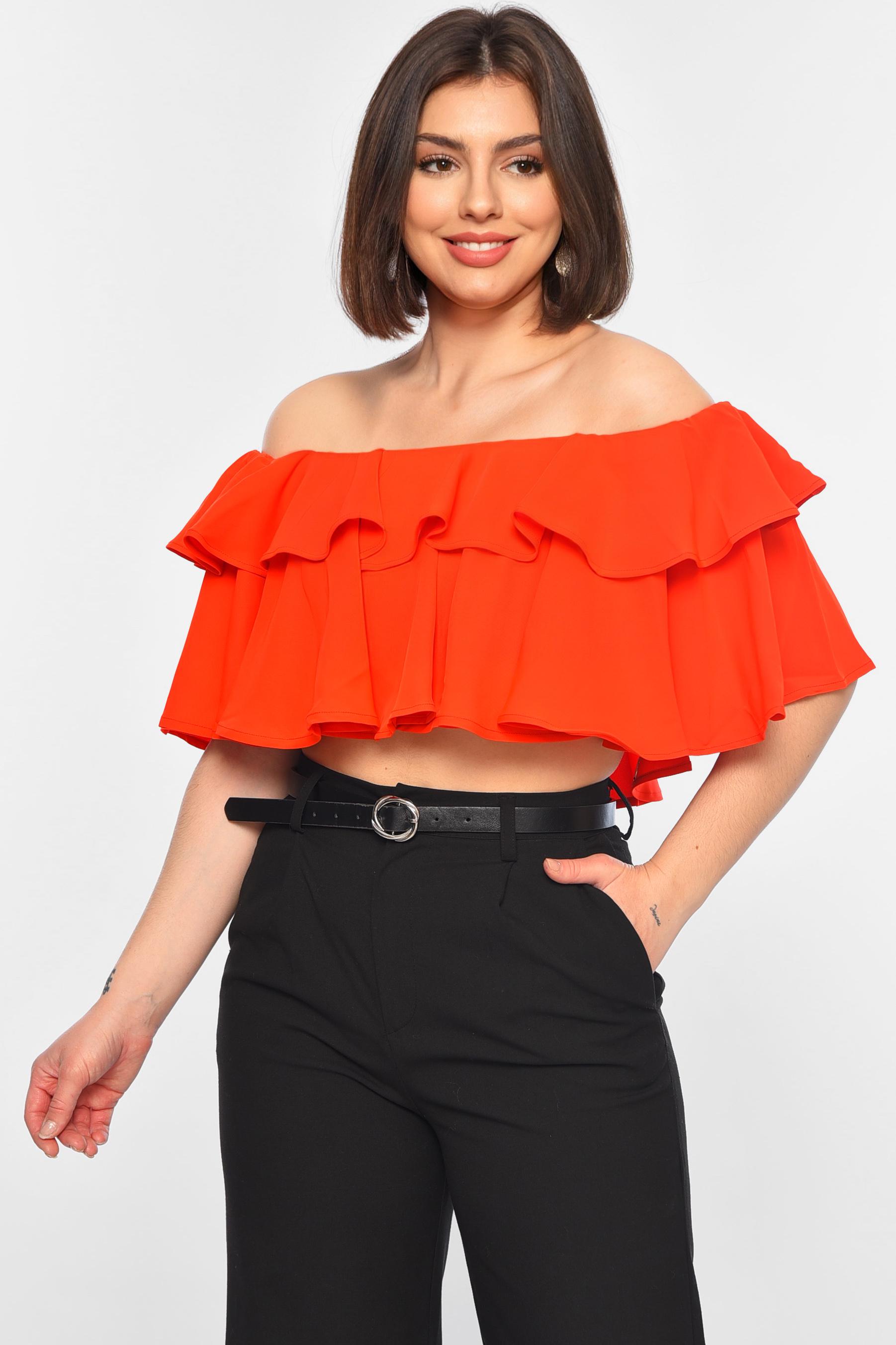 Блуза-топ женская р. 42 Красный (170806)