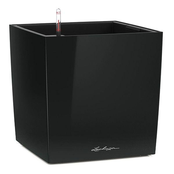 Вазон умный Lechuza Cubе Premium 50 61 л Черный 16569)