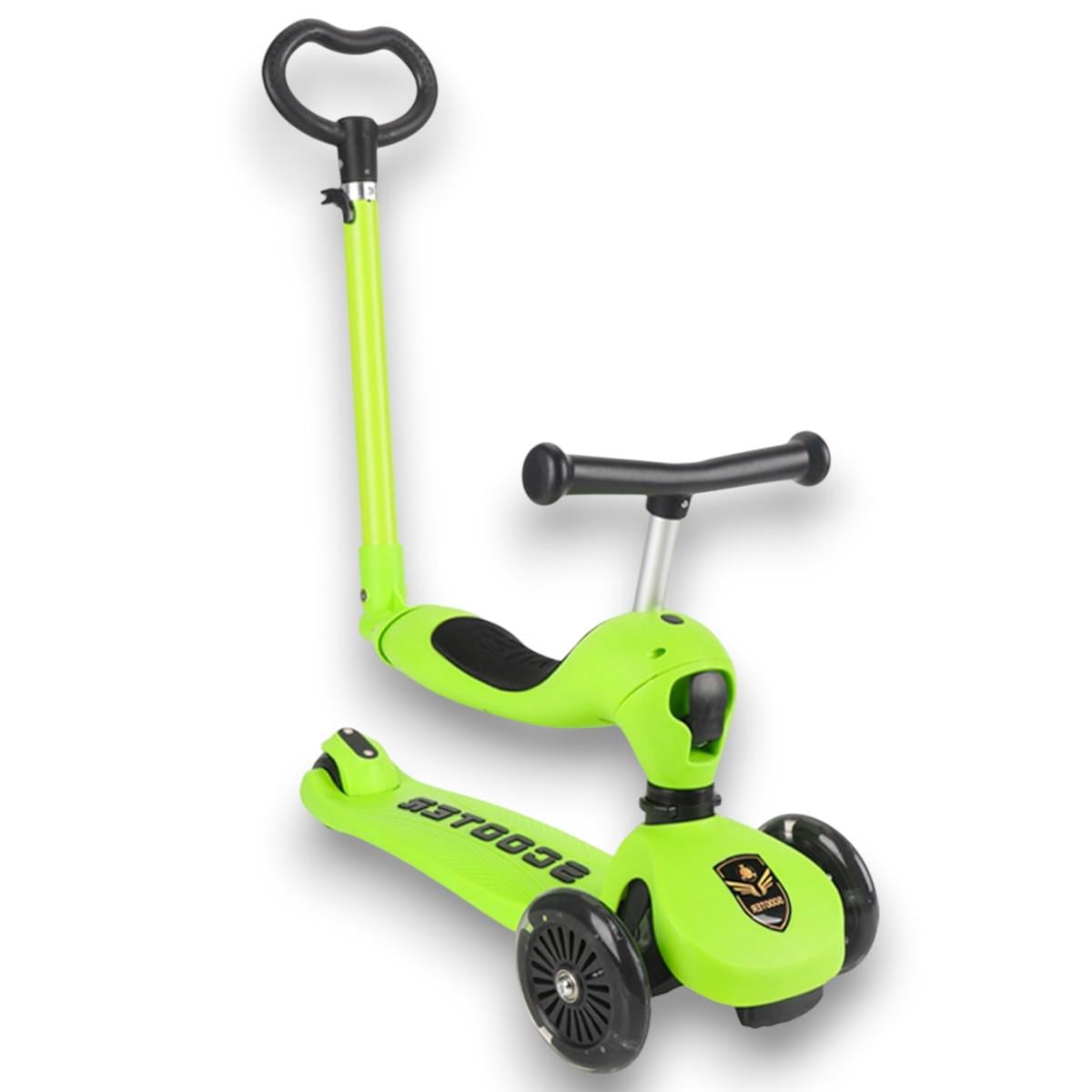 Самокат-трансформер Scooter 3в1 A1 Зеленый (ZC-2201)